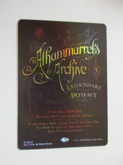 Magic The Gathering Encyclopedia Secret Lair ALHAMMARRET'S ARCHIVE FOIL MTG 0027 - Image 1