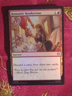 Roman tic Rendezvous Marvel Spider-Man! Magic The Gathering MTG Red Sorcery - Image 1