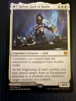 MTG Magic Halvar, God of Battle Kaldheim Mythic Rare NM - Image 1
