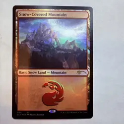 SLD Snow-Covered Mountain (4) Secret Lair Drop Foil MTG NM - Image 1
