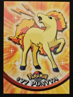 Ponyta #77 Topps Blue Label TV Animation Edition Non Holo Pokemon TCG 1999 NM - Image 1