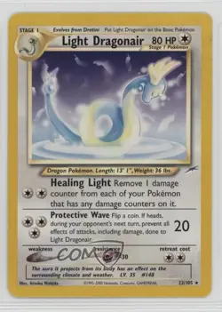 Light Dragonair Pokemon Neo Destiny #22 2002 - Image 1