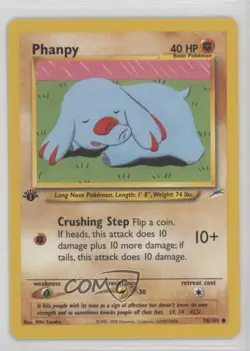 Phanpy 1st Ed. Pokemon Neo Destiny #76 2002 - Image 1