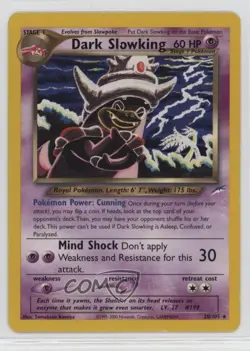 Dark Slowking Pokemon Neo Destiny #20 2002 - Image 1