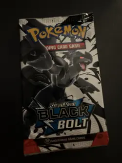 Heavy 22.86g Pokemon TCG SV 10.5 Black Bolt Booster Pack Sealed! - Image 2
