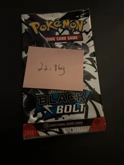 Heavy 22.86g Pokemon TCG SV 10.5 Black Bolt Booster Pack Sealed! - Image 4