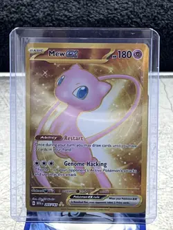 Mew EX 205/165 Full Art Gold Hyper Rare Pokemon Scarlet and Violet 151 NM - Image 1