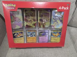 Pokemon TCG 151 Mini Tins 4 Pack + 4 Promos 💎SEALED💎 Sams Club Exclusive NEW - Image 1