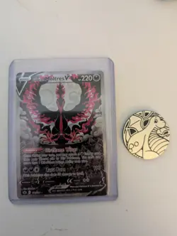 Pokemon TCG Galarian Moltres v Alt Art SWSH Chilling Reign 177/198 NM Beautiful - Image 1