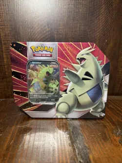 Pokemon Tyranitar Tin 3 Evolving Skies & 2 Brilliant Stars Packs Full Seal - Image 1