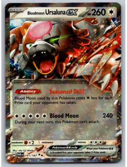Bloodmoon Ursaluna EX 141/167 - S&V Twilight Masquerade - 2024 Pokemon - NM - Image 1