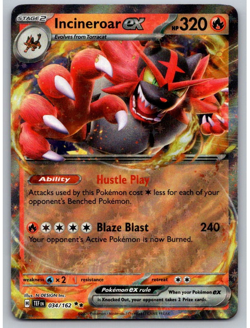 Incineroar EX - 034/162 - S&V Temporal Forces - 2024 Pokemon - NM - Image 1