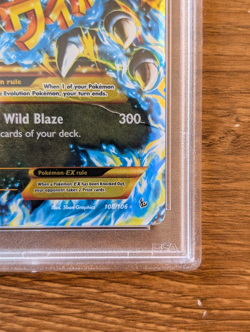 2014 Pokemon XY Flashfire PSA 1 Mega M Charizard EX Holo #108 Secret Ultra Rare - Image 3