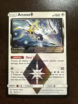 Arceus 96/131 Rare Holo Prism NM Pokemon TCG Forbidden Light - Image 1