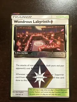 Wondrous Labyrinth 158/181 Holo Rare Prism NM Pokemon TCG Team Up - Image 1