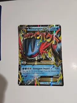 Pokemon Card - M Swampert EX - XY87 - XY Black Star Promo - 2015 JUMBO - Image 1