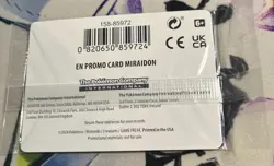 Pokemon TCG Miraidon 121/162 Sealed Temporal Forces Stamped Promo Card - Image 2