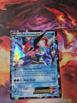 Pokemon TCG Ash-Greninja EX XY Black Star Promo XY133 Holo Card TCG Regular Size - Image 1