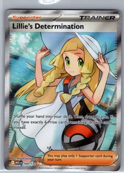 Lillie's Determination - 169/132 ME01: Mega Evolution - Pokemon Card - NM - Image 1