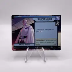 Star Wars Unlimited Spark of Rebellion Director Krennic HYPERSPACE Leader Card - Image 2