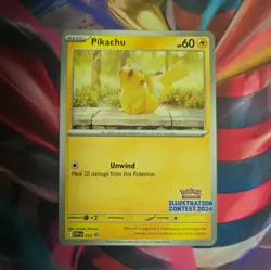 Pikachu - (Illustration Contest 2024) Promo SV: Scarlet & Violet Promo Cards 214 - Image 1