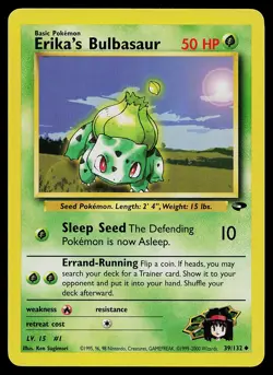 Pokemon Card - Erika's Bulbasaur Gym Challenge 39/132 Common - Image 1