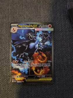 Mega Charizard X EX 125/094 Phantasmal Flames - SIR Pokemon Card NM Condition - Image 3