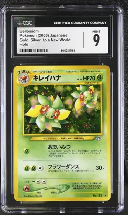 CGC 9 MINT Bellossom Japanese Neo Genesis 182 Holo Pokemon Card - Image 1