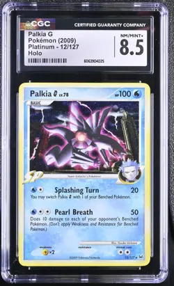 CGC 8.5 Palkia G 2009 Platinum 12/127 Holo Pokemon Card - Image 1