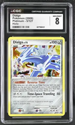 CGC 8 Dialga 2009 Platinum 5/127 Holo Pokemon Card - Image 1