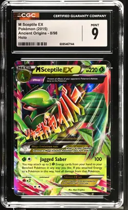 CGC 9 MINT M Sceptile EX 2015 Ancient Origins 8/98 Holo Pokemon Card - Image 1