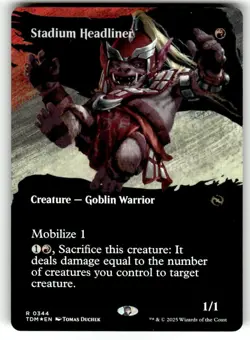 FOIL MTG NM Stadium Headliner (Borderless) Tarkir: Dragonstorm Regular - Image 1