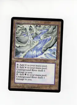 Underground River Ice Age LP/MP MTG Magic the Gathering j - Image 1