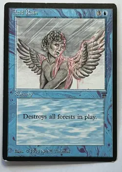 Acid Rain Magic the Gathering MTG English Legends, Rare, MP - Image 1