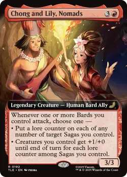 1x (192 TLE) Chong and Lily, Nomads - EXTENDED ART MTG Avatar: The Last Airbende - Image 1