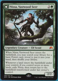 Nissa, Vastwood Seer / Nissa, Sage Animist Magic Origins NM (397284) ABUGames - Image 1