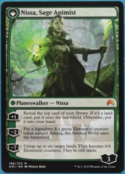 Nissa, Vastwood Seer / Nissa, Sage Animist Magic Origins NM (397284) ABUGames - Image 2