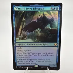 MTG Avatar Wan Shi Tong, Librarian TLA 0078 Foil Mythic NM - Image 1