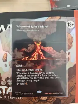 Volcano of Roku’s Island - Borderless Foil #61 - MTG: Avatar The Last Airbender - Image 1