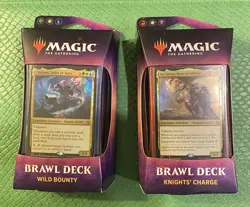 MTG Throne of Eldraine Brawl Decks Wild Bounty and Knight’s Charge Sealed New - Image 1
