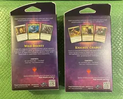 MTG Throne of Eldraine Brawl Decks Wild Bounty and Knight’s Charge Sealed New - Image 2