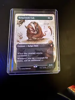 Badgermole Cub MINT Borderless 0326 Avatar TLA MTG Mythic Unplayed Regular M/NM - Image 1