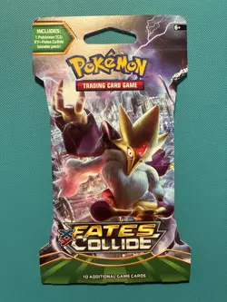 Pokemon TCG XY Fates Collide Sleeved Booster Pack Alakazam Art - Image 1