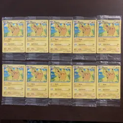 10x LOT SEALED 2014 Pokemon XY Pikachu Cosmos Holo Lego Movie Promo #42 - Image 2
