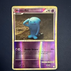 Pokemon TCG HeartGold & SoulSilver Wobbuffet 13/123 Reverse Holo MP - Image 1