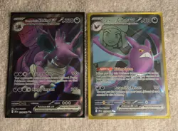Team Rocket's Crobat ex 217 & Team Rockets Nidoking ex 216 Pokemon Cards - Image 1