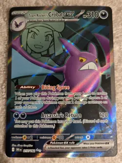 Team Rocket's Crobat ex 217 & Team Rockets Nidoking ex 216 Pokemon Cards - Image 3