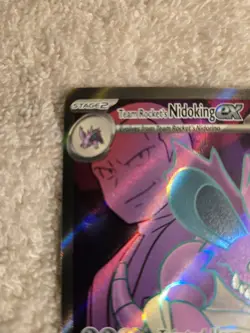 Team Rocket's Crobat ex 217 & Team Rockets Nidoking ex 216 Pokemon Cards - Image 4