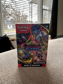 Pokemon Mega Evolution Phantasmal Flames Sealed Booster Bundle 6 Booster Packs - Image 1