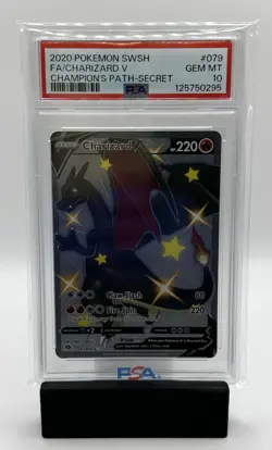 Shiny Charizard V Champions Path Secret Rare 079/073 PSA 10 Gem Mint Pokemon TCG - Image 1